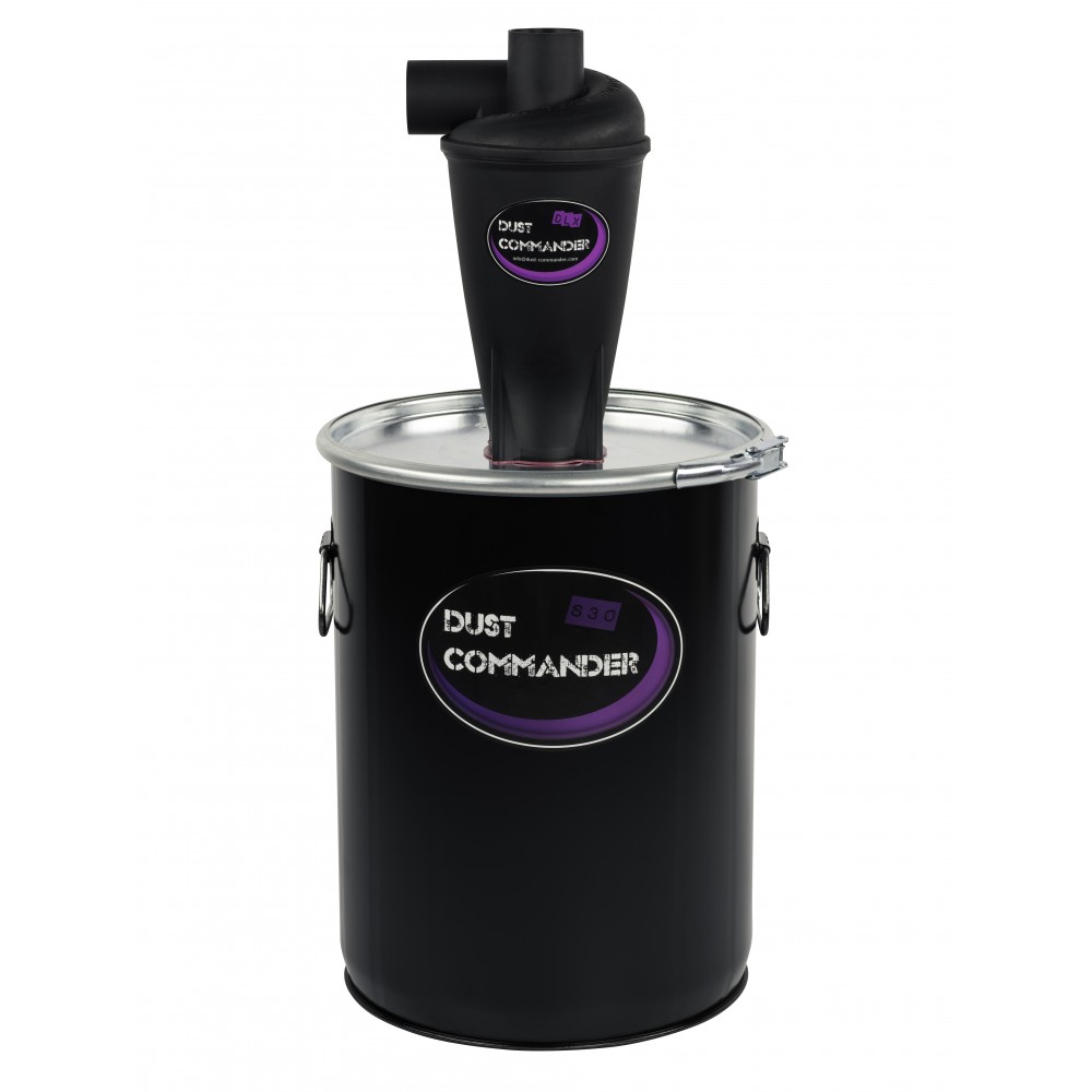 Dust Commander S30 Zyklon Vorfilter (Fliehkraftabscheider) mit 30l Metallfass
