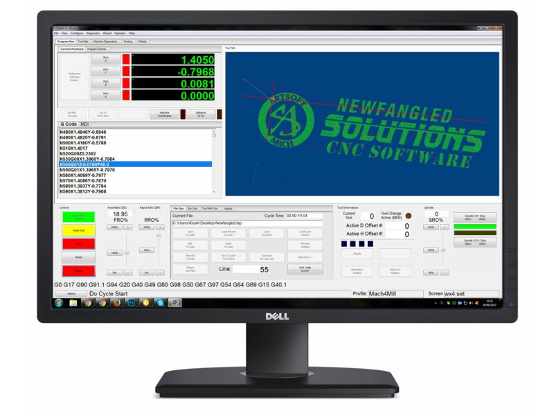 Artsoft Mach4  "Hobby" Steuerungssoftware