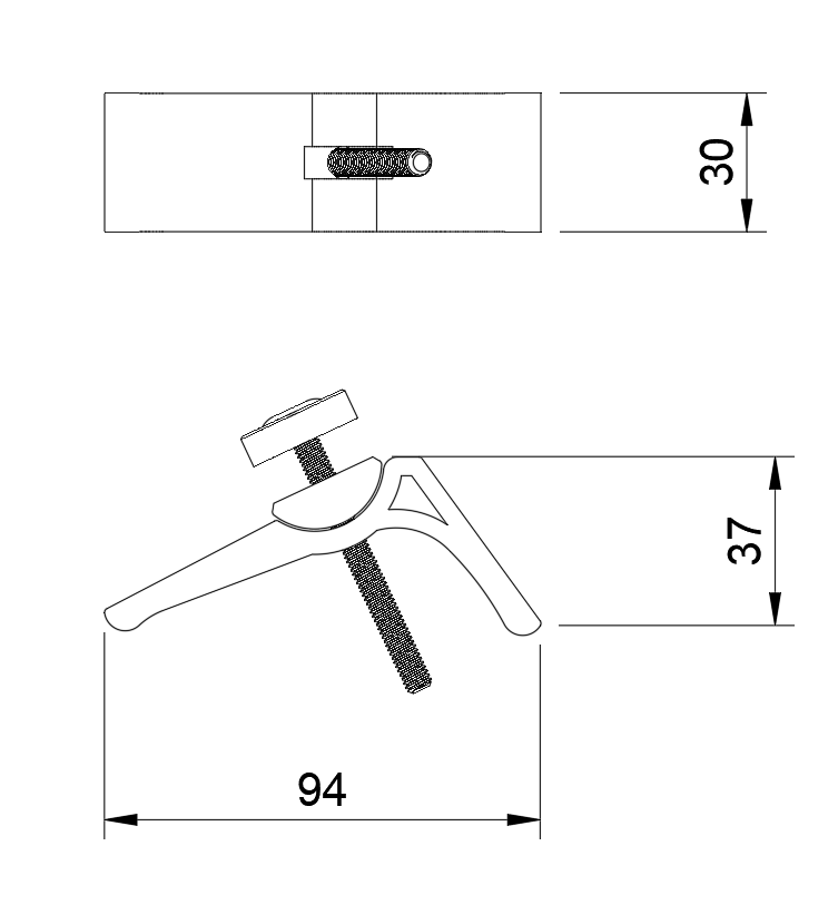 Universal Spannpratzen Nylon M6