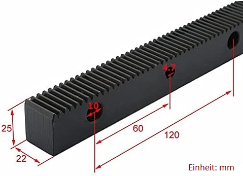 Modul 1.25 Zahnstange 1400mm