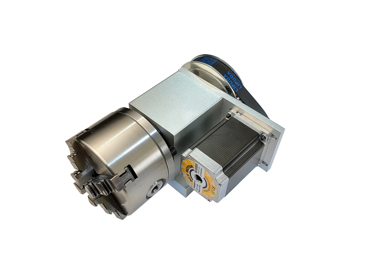 Drehachse DA65X-23 mit Vierbackenfutter - ACT-Motor