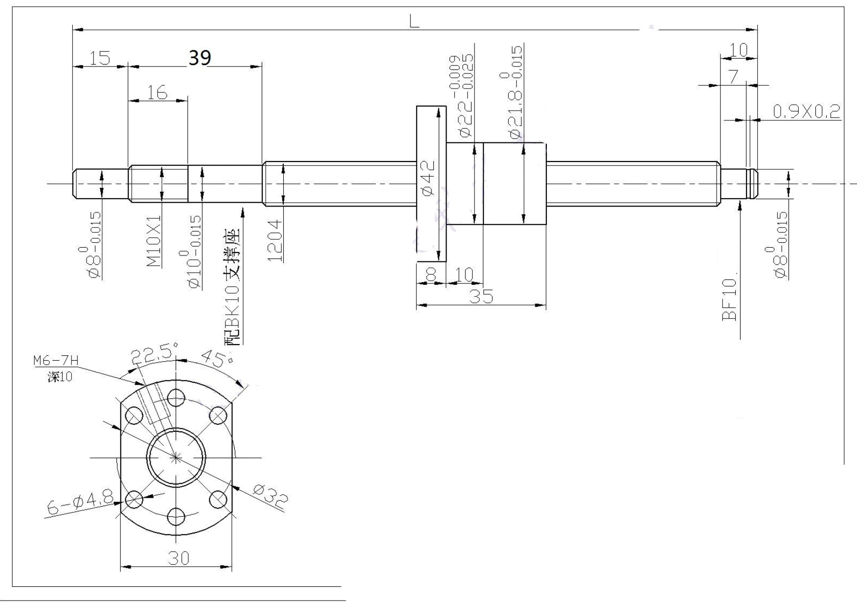 Kugelumlauf-Spindeln 12x4mm