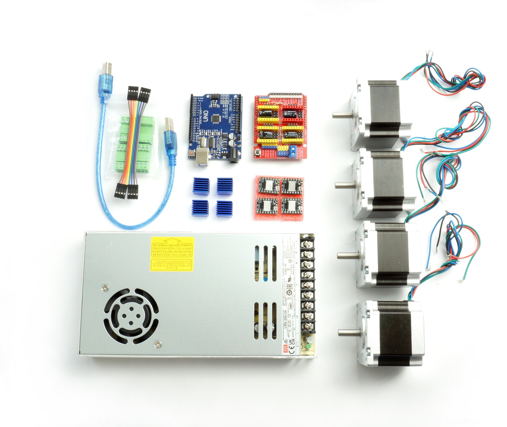 GRBL Arduino CNC-Teilesatz 1.17Nm (4 Schrittmotoren)