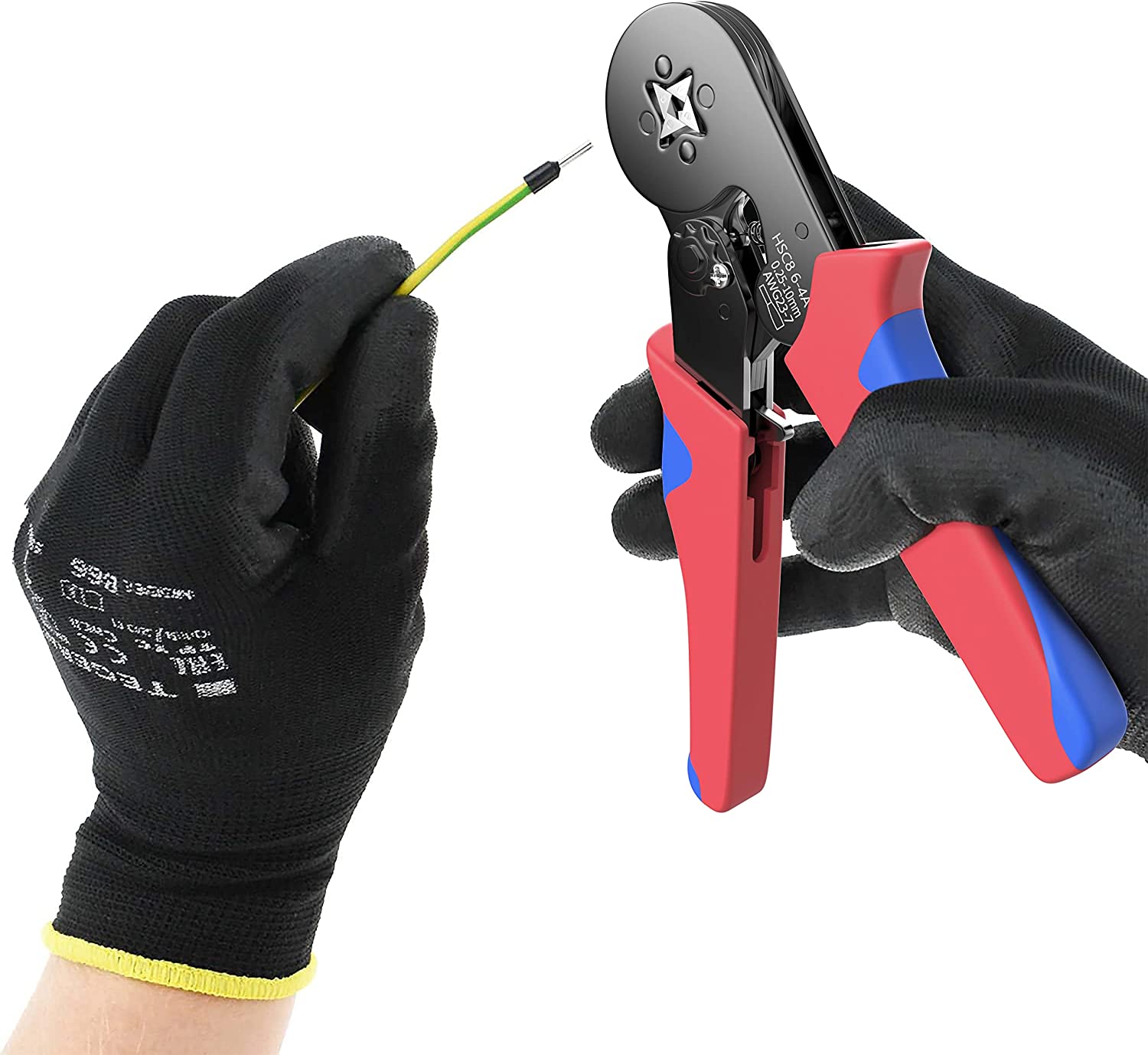 Crimpzange für Aderendhülsen 0,25mm² - 10mm²