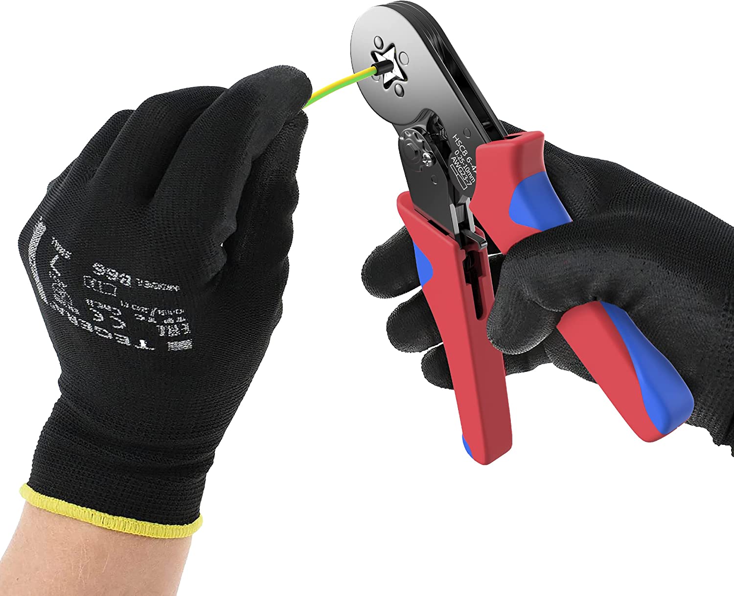 Crimpzange für Aderendhülsen 0,25mm² - 10mm²