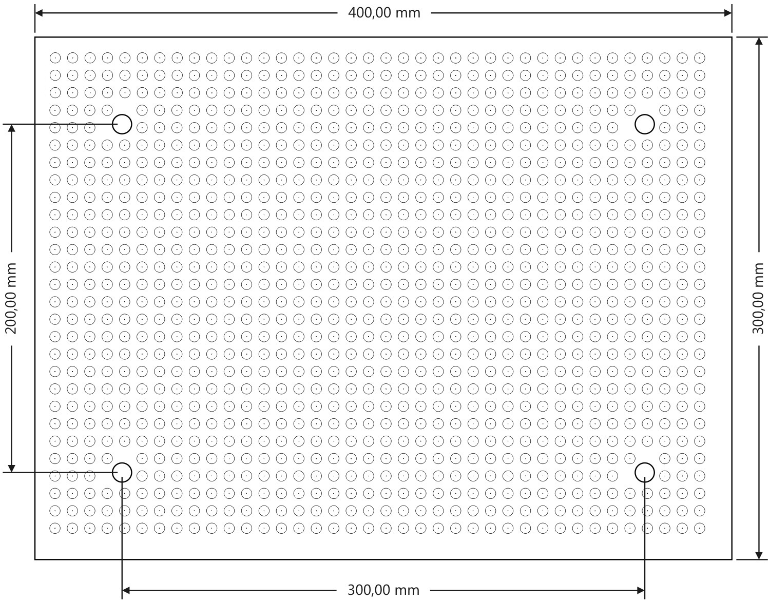 300x400mm Lochraster-Vakuumspanntisch Starter-Set