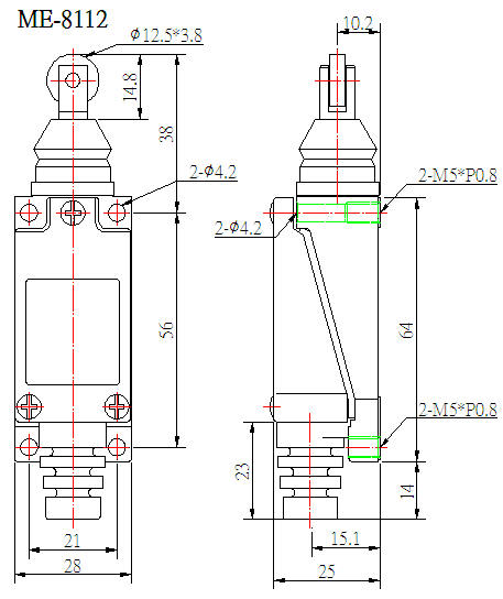 ME-8112 horizontaler Rollenschalter