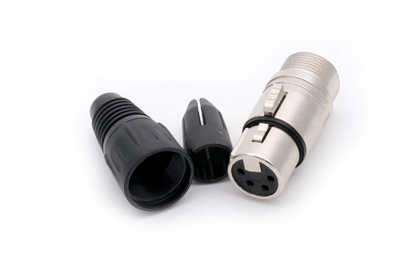 XLR 4-Pin Buchse für Schrittmotorkabel