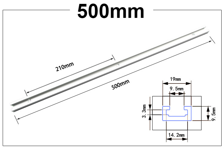 T-Nutenschiene Universal 500mm