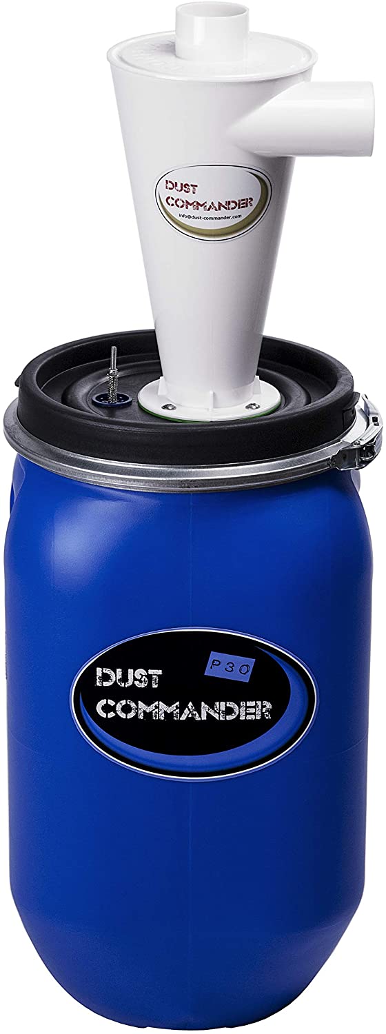 Dust Commander P30 Zyklon Vorfilter (Fliehkraftabscheider) mit 30l Fass