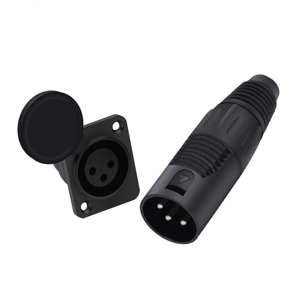 XLR 3-Pin Stecker und Buchse mit Panelmontage | 102940